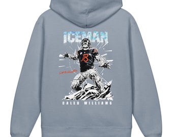 Felpa con cappuccio "ICEMAN" Caleb Williams Chicago Bears per bambini