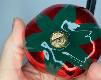 W.German Glass Tomatoe Ornament