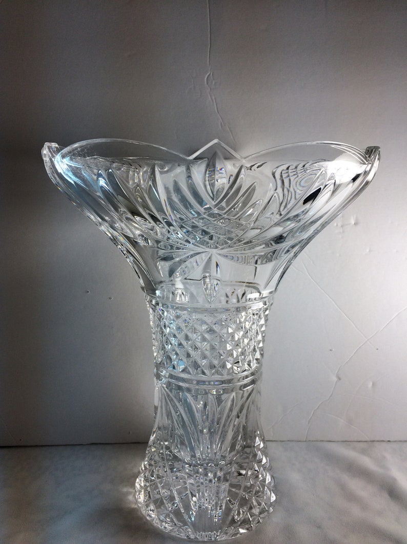 Shannon Ireland Crystal Vase 12'' Tall Etsy