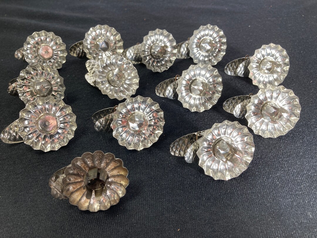 13 Vintage Tin Christmas Tree Candle Holders Etsy