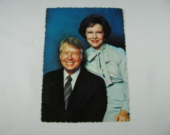 1977 Unused President Jimmy and Roselyn Carter postcard