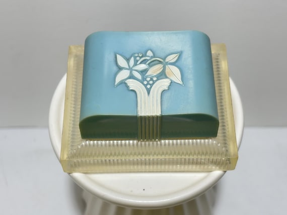 Vintage Celluloid Plastic Ring Box