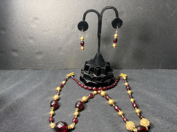Antique Cherry Amber Redesigned Necklace , Bracel… - image 2