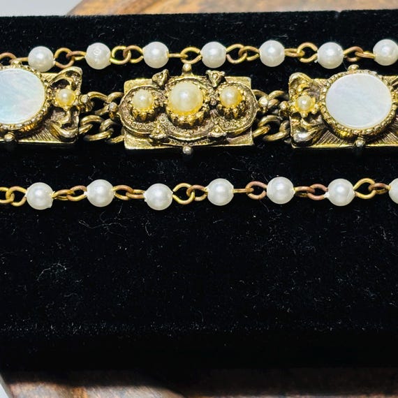 Vintage Goldette MOP Bracelet