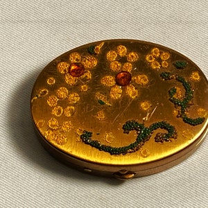 Mary Dunhill or Zell Painted Oval Compact