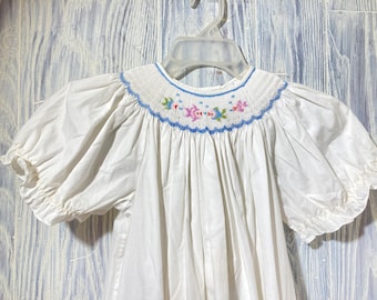 Girl's Smocked Top Cotton Dress size 7Y