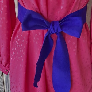 Vintage Purple Doeskin Sash Belt