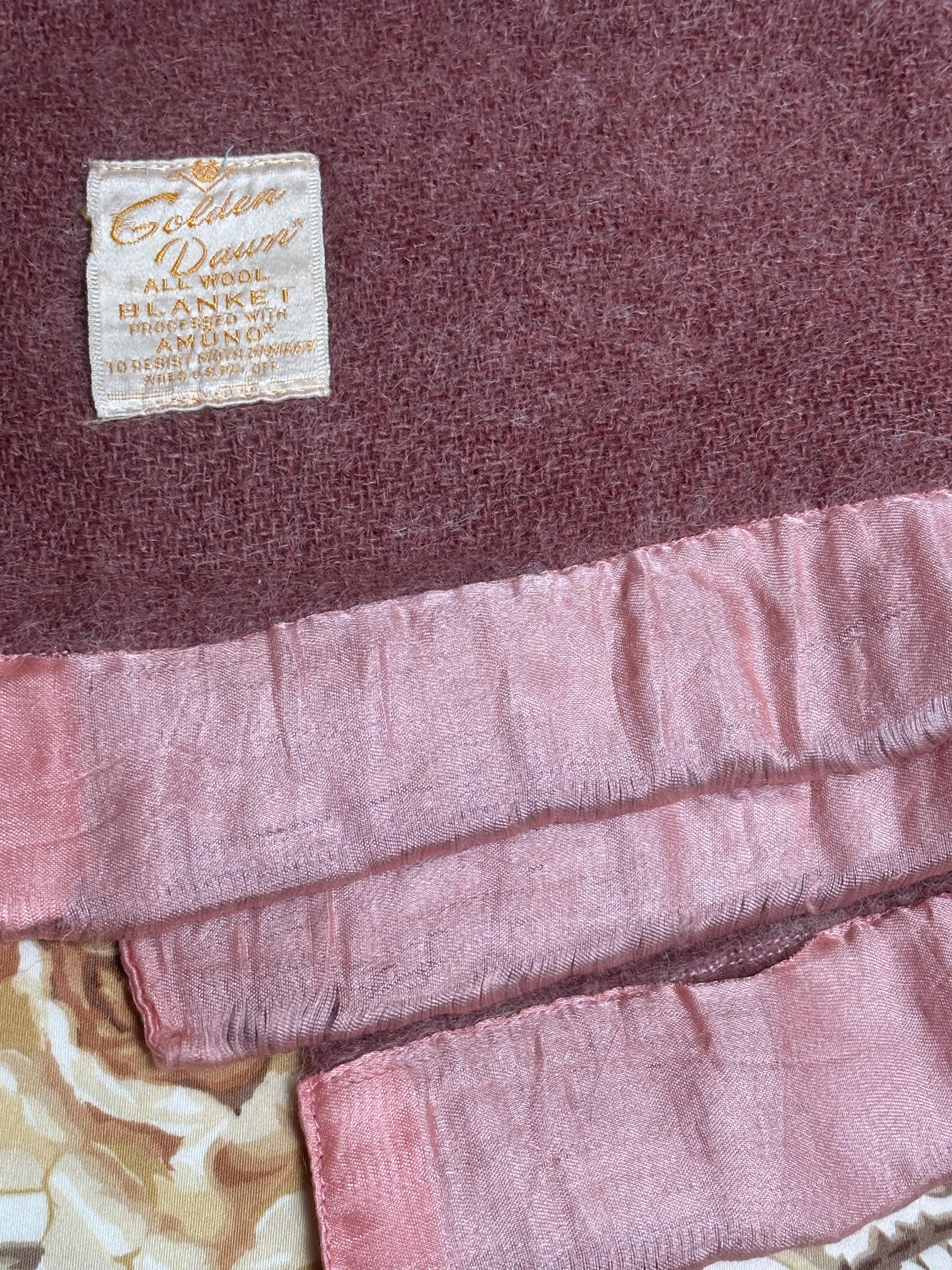 Golden Dawn Vintage Wool Stripe Blanket
