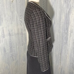 Kasper and Tahari Black & White Tweed Jackets size 6 P image 2