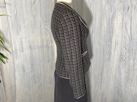 Kasper and Tahari Black & White Tweed Jackets siz… - image 2