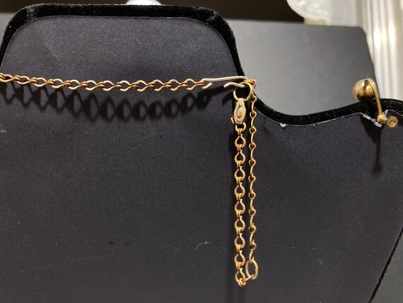 Antique Pearl Drop Fringe Collar Necklace & Earri… - image 2