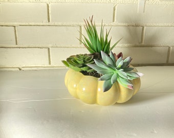 Gonder E-12 Yellow and Pink Melon Planter/Vase