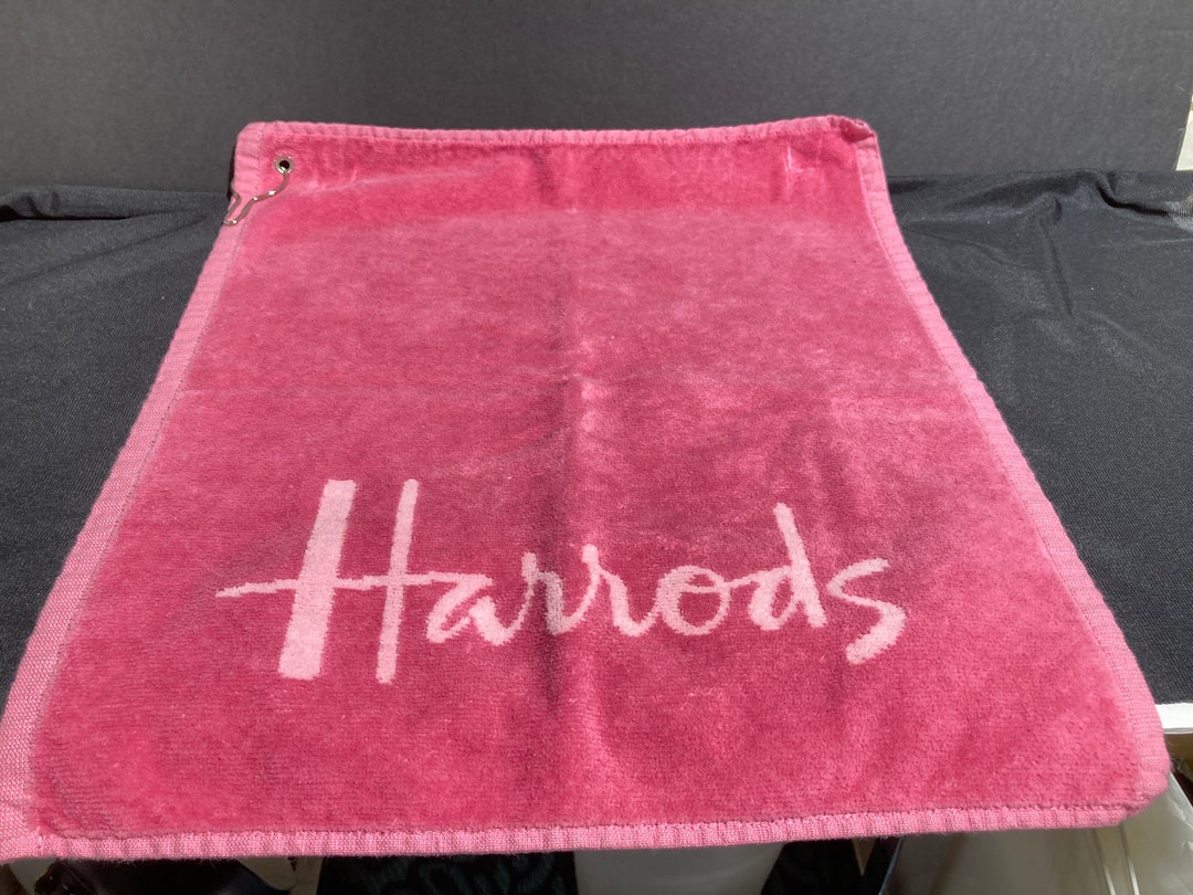 Harrod's Pink Golf Towel Etsy