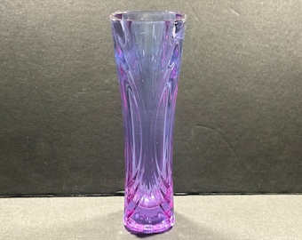 Vintage Bohemian Alexandrite Glass Vase