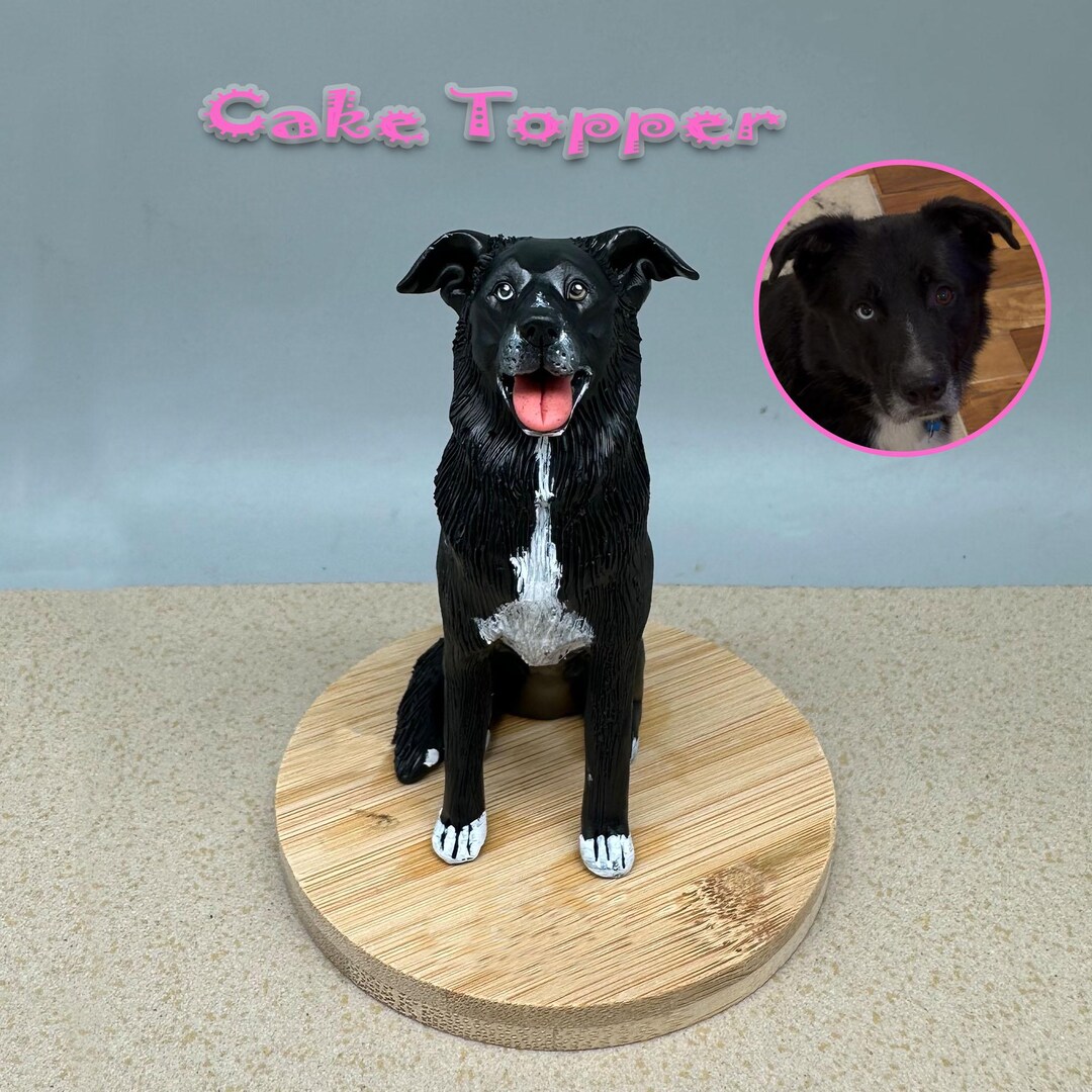 Personalized Custom Dog Wedding Cake Topper , Pet Cake Topper，pets ...