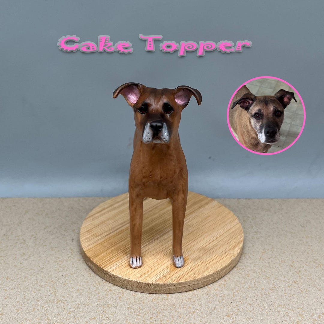Personalized Custom Dog Wedding Cake Topper , Pet Cake Topper，pets ...