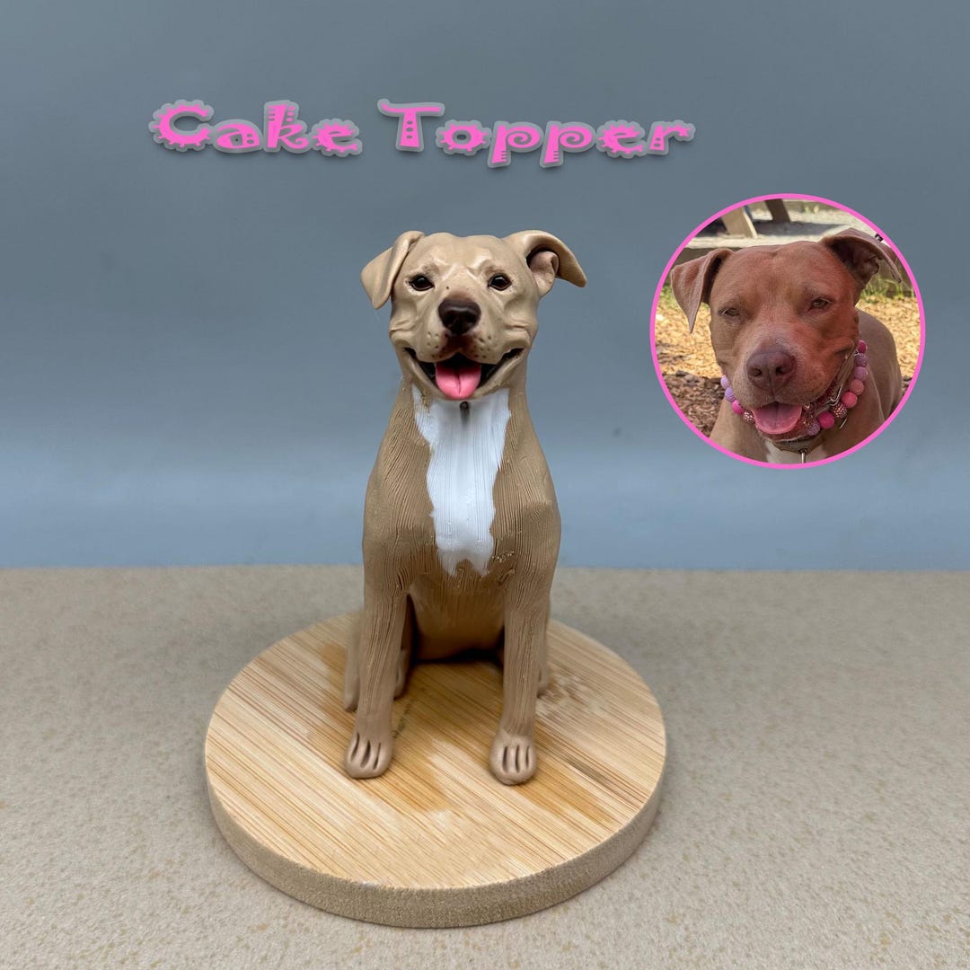 Personalized Custom Dog Wedding Cake Topper , Pet Cake Topper，pets ...