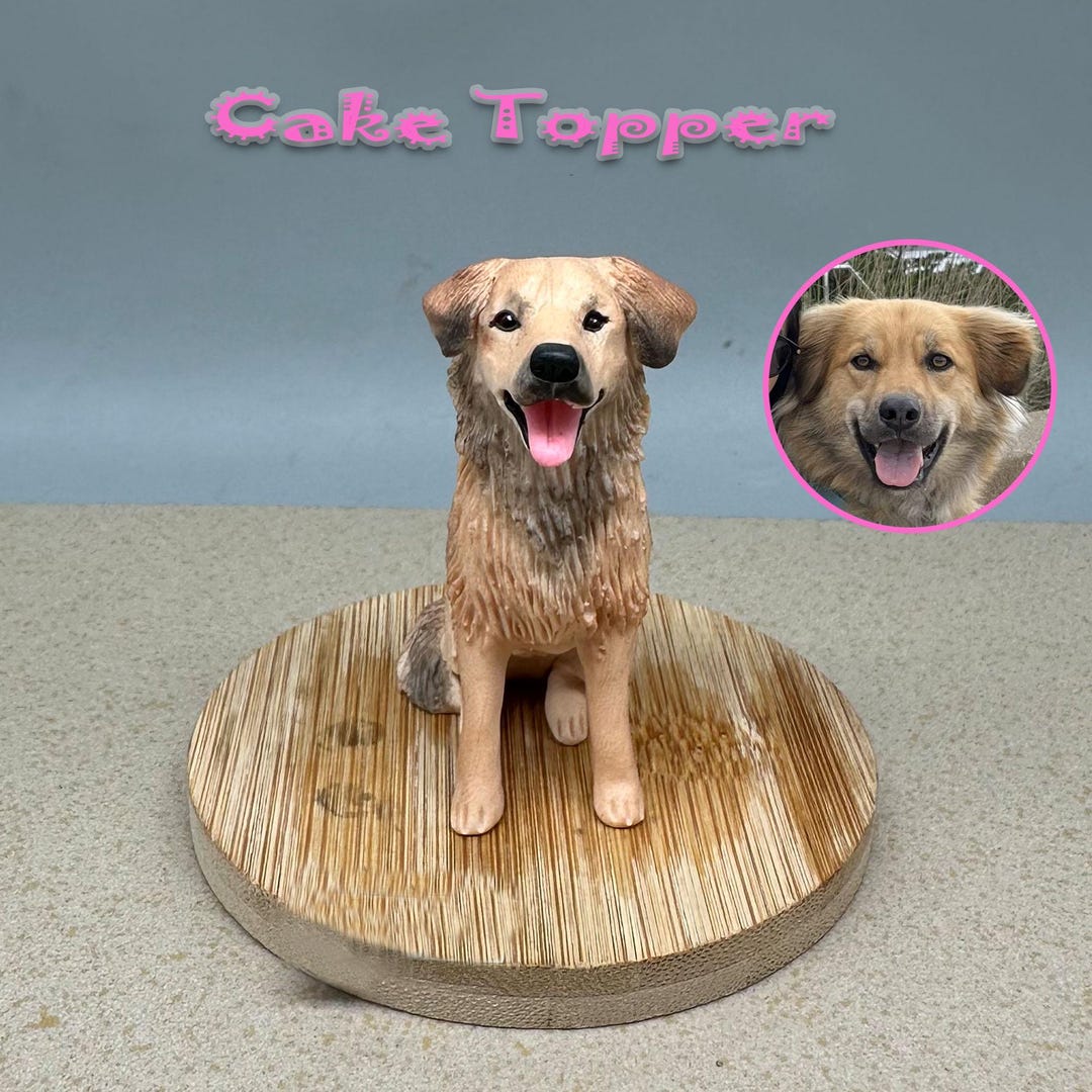 Personalized Custom Dog Wedding Cake Topper , Pet Cake Topper，pets ...