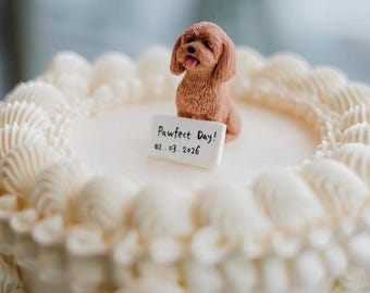 Adorno para tarta de boda personalizado con forma de perro, adorno para tarta de mascota, cumpleaños de mascota, adorno para tarta de gato, mascota de aniversario, figuras de perro, cumpleaños de perro