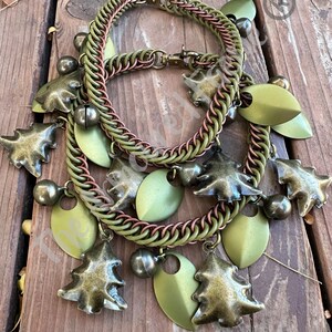 Christmas Tree Themed Holiday Boot Chains (OD EPDM and Matte Bronze with OD scales)