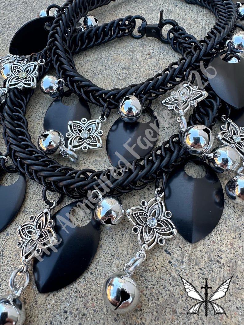 Basic Black With Stars: Handwoven Boot Chains (sold in Pairs) - Etsy