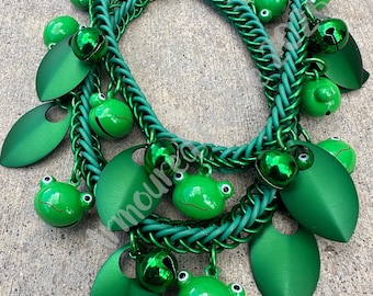 Frog Bells Handwoven Boot Chains (Sold in pairs)