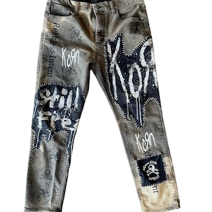 Korn Patched Reworked Jeans