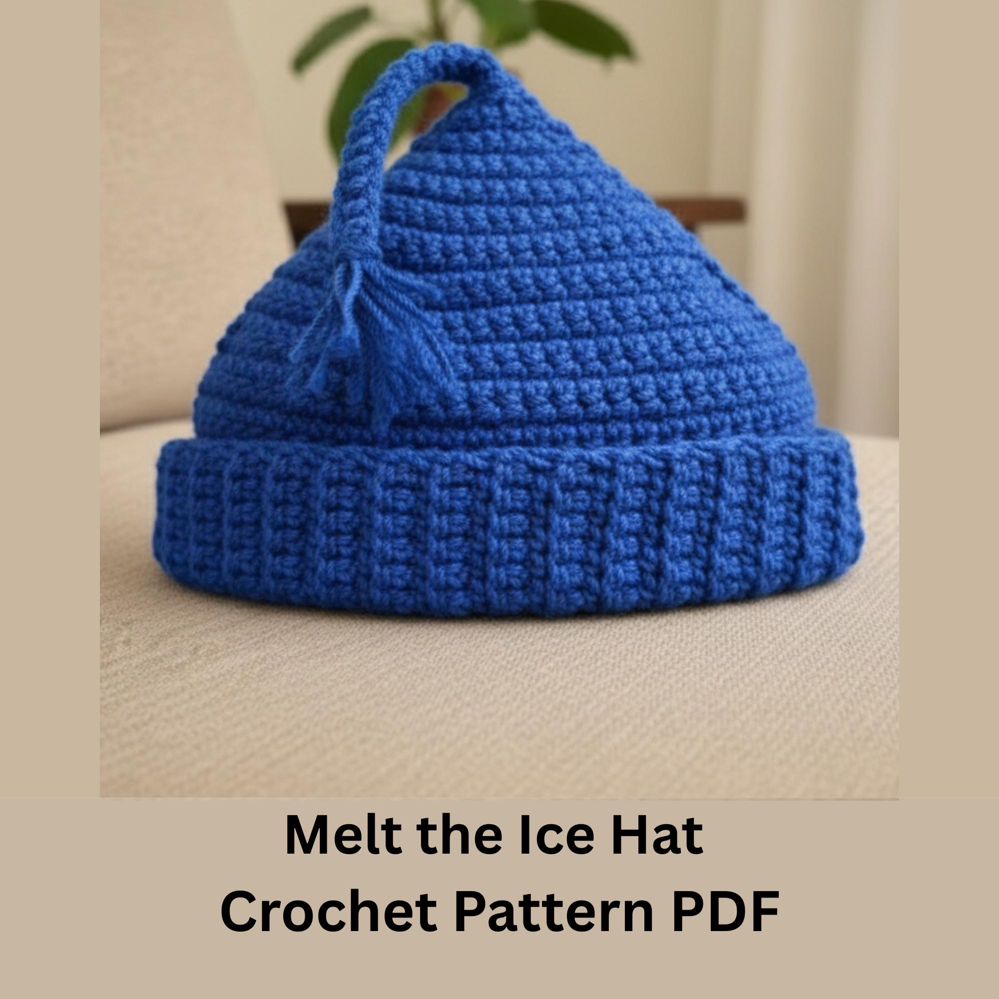 Melt the Ice Hat Crochet Pattern PDF | Ice Out Beanie Pattern | Digital