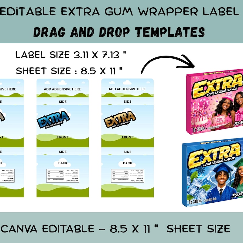 Gum Labels Stickers - Etsy UK