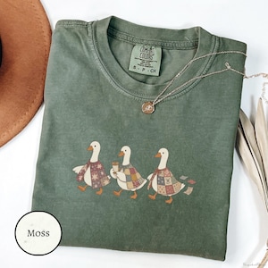 Quilt Maker T-shirt, söt lapptäcke symaskinstopp, Quilter-presenttröja, söt quilttröja i bekväma färger, rolig gås-sömnadströja
