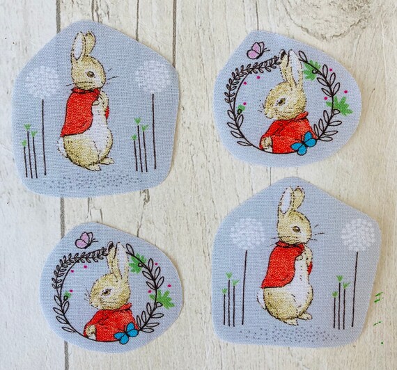 Peter Rabbit & Jemima embroidery motif patch transfer 