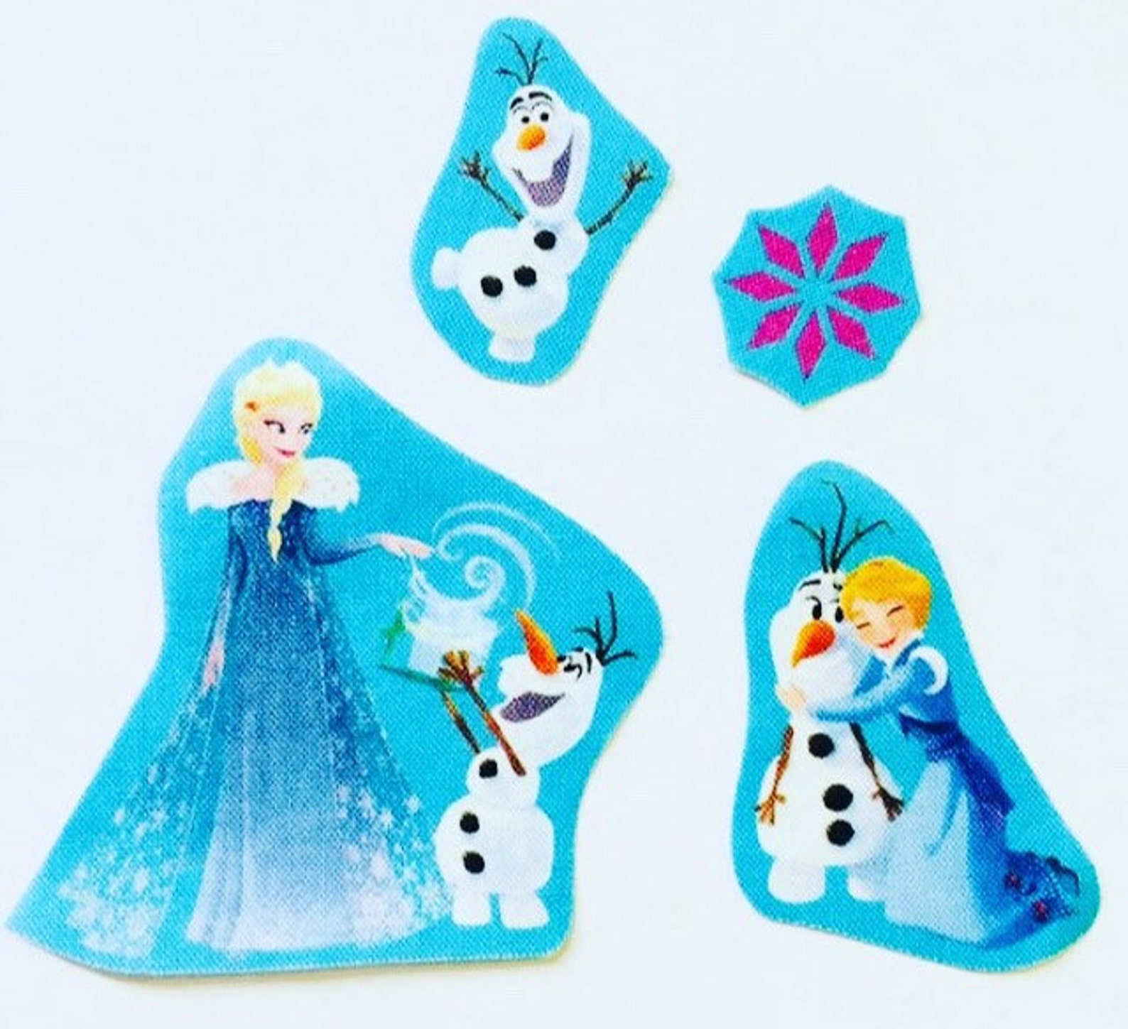 Frozen Iron on Disney Patch frozen Fabric Applique motifs. Set Etsy