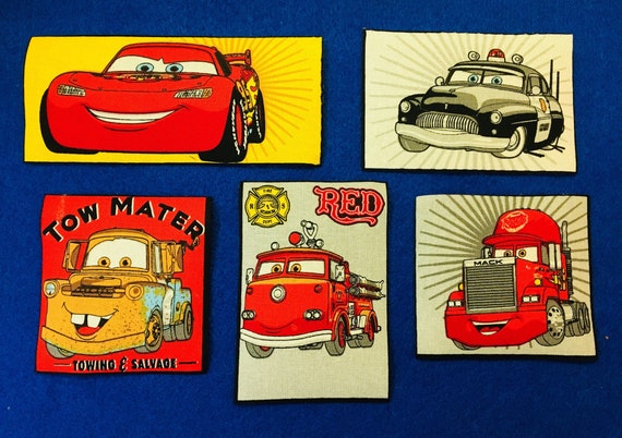 Disney Cars McQueen Words Sew-On Applique
