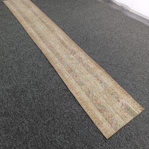 2 x 3,4 meter lapptäckande ullmatta, vintage turkisk anatolisk, handgjord entrématta från 1960-talet