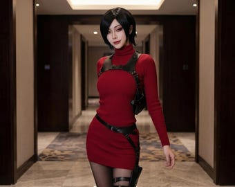Convention Ready Ada Wong Cosplay Costume - Full Anime Outfit Set for Expo & Events