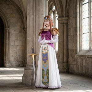 Disfraz de Zelda inspirado en La Princesa Crepúsculo - Atuendo de fantasía completo para exposiciones y eventos imagen 4