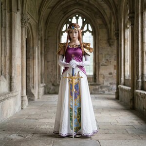 Disfraz de Zelda inspirado en La Princesa Crepúsculo - Atuendo de fantasía completo para exposiciones y eventos imagen 3