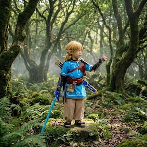 Fantasia de Cosplay Inspirada em Zelda - Traje Completo de Anime Fantástico para Uso em Exposições e Convenções imagem 9