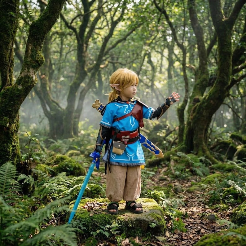 Fantasia de Cosplay Inspirada em Zelda - Traje Completo de Anime Fantástico para Uso em Exposições e Convenções imagem 9