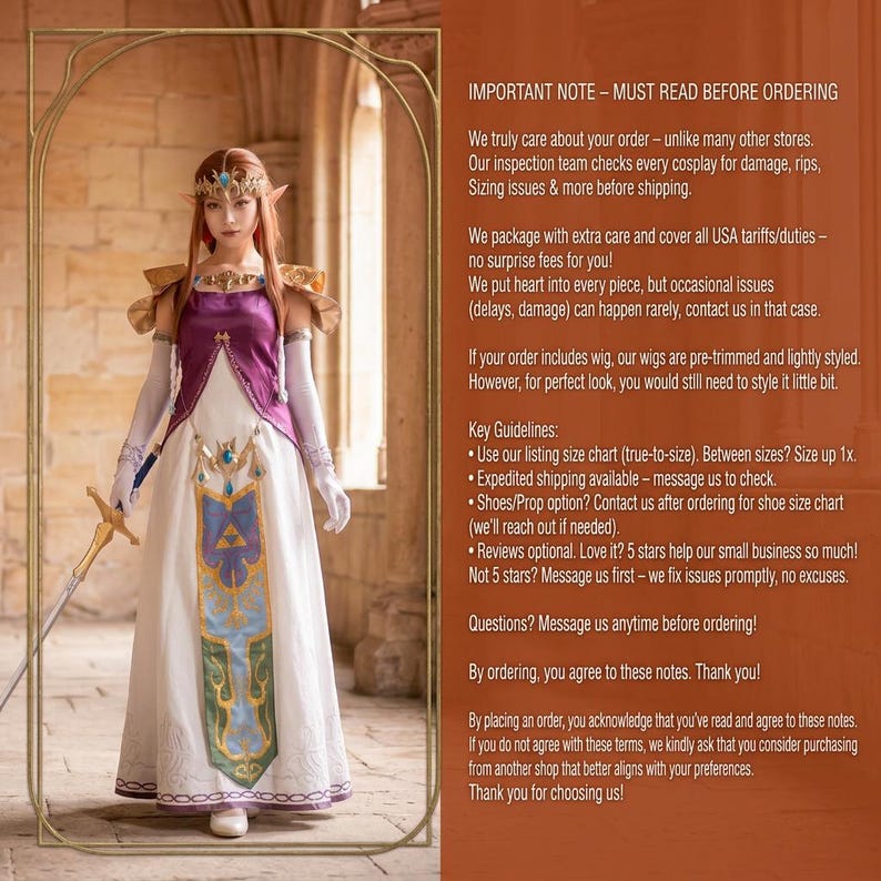 Disfraz de Zelda inspirado en La Princesa Crepúsculo - Atuendo de fantasía completo para exposiciones y eventos imagen 8