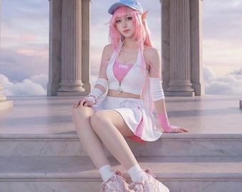 Collab Cyrene Expy Cosplay Costume - Complete Anime Outfit Set for Conventions Expo