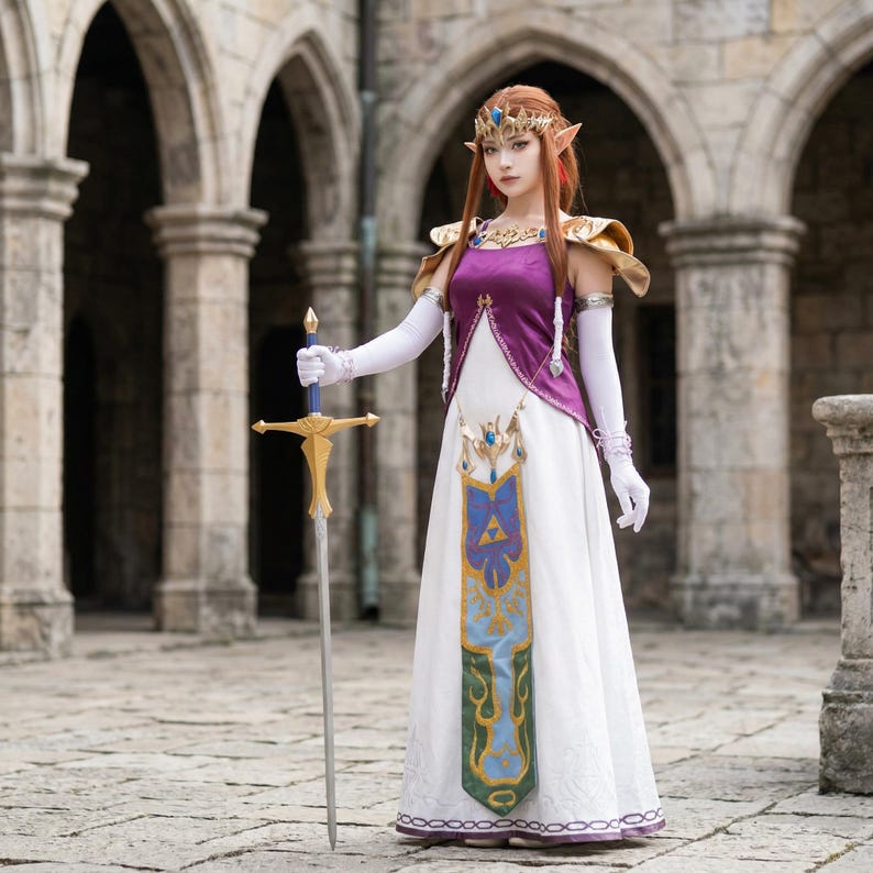 Disfraz de Zelda inspirado en La Princesa Crepúsculo - Atuendo de fantasía completo para exposiciones y eventos imagen 7