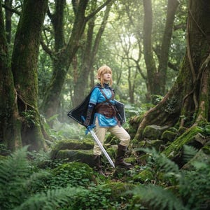 Fantasia de Cosplay Inspirada em Zelda - Traje Completo de Anime Fantástico para Uso em Exposições e Convenções imagem 6