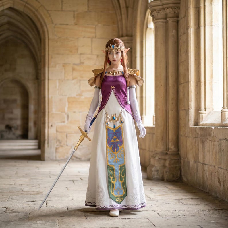 Disfraz de Zelda inspirado en La Princesa Crepúsculo - Atuendo de fantasía completo para exposiciones y eventos imagen 5
