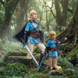 Fantasia de Cosplay Inspirada em Zelda - Traje Completo de Anime Fantástico para Uso em Exposições e Convenções imagem 1