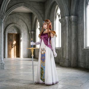Disfraz de Zelda inspirado en La Princesa Crepúsculo - Atuendo de fantasía completo para exposiciones y eventos imagen 6