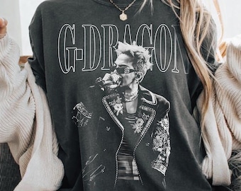 Potrait G Dragon Kpop Shirt, GD Graphic Tee, Kpop Idol Streetwear Shirt, Korean Pop Fan Merch, Kpop Concert Outfit Tee