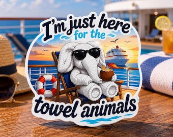 Funny Cruise Towel Animal Magnet, Cruise Door Magnet, Cruise Vacation Decor  Cruise Cabin Door Sign, Cruise Gift Idea