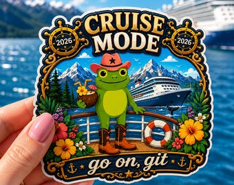 Cruise Mode Magnet, Funny Cruise Door Magnet, Personalized Cruise Gift, Vacation Magnet, Cruise Cabin Decor