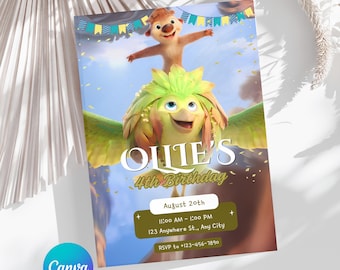 Swapped Kids Birthday Invitation, Ollie Swapped Invitation, Ivy Swapped Invitation, SWAPPED Birthday Invitation Template, Canva Editable